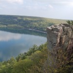 View from the West Bluff of Devil's Lake