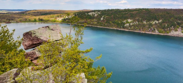 The lake from the top of Wiessner's Wall.